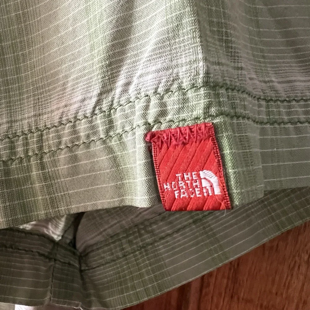 The North Face Shirt Men's XL Green Plaid‎ Vapor Wick Vented Fishing Outdoor
